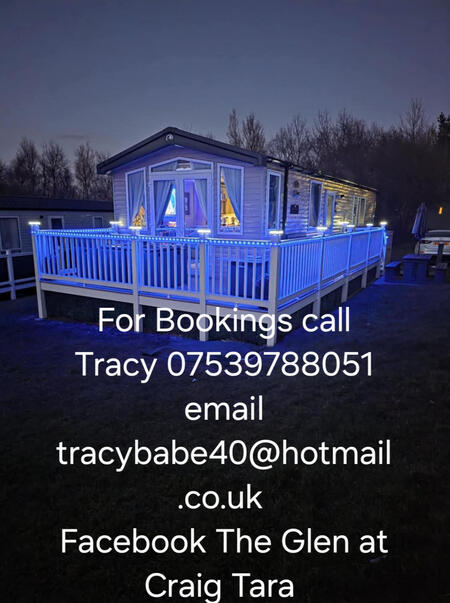 Caravans for rent at Craig Tara
